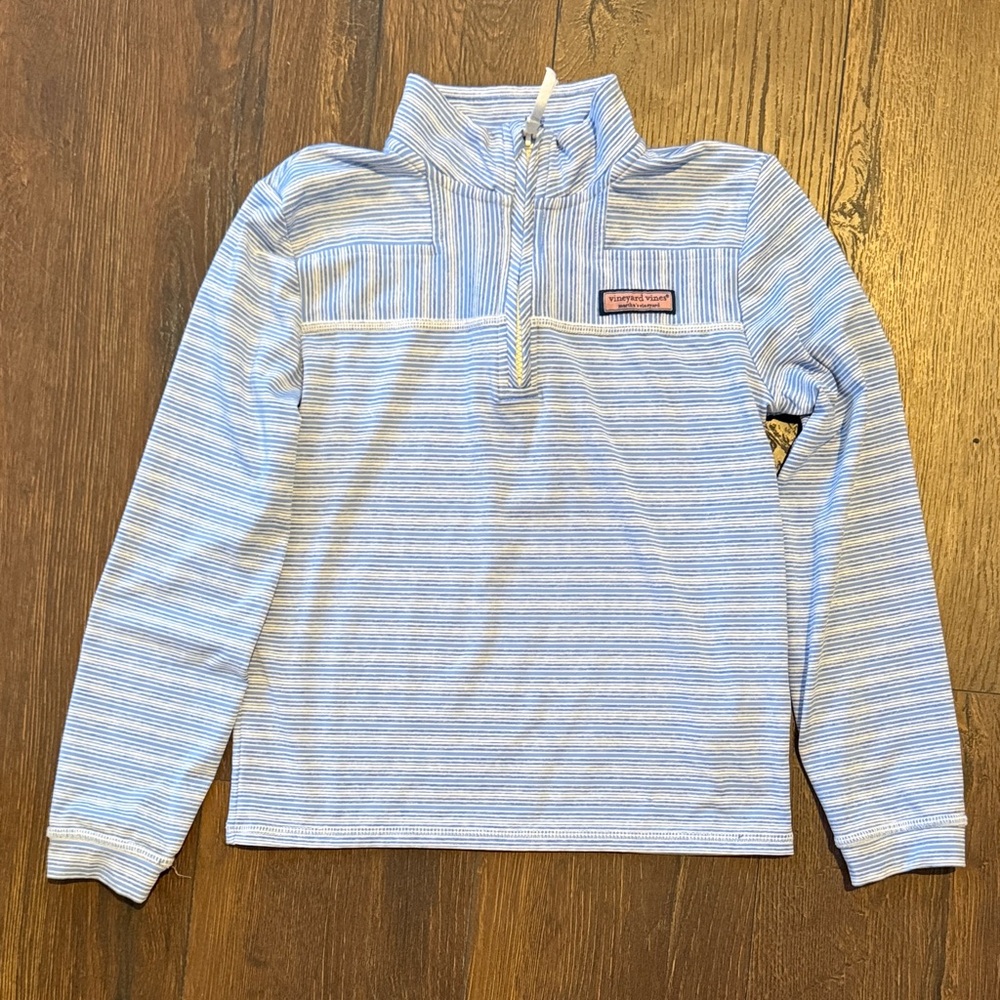 Vineyard Vines Blue and White Striped Top